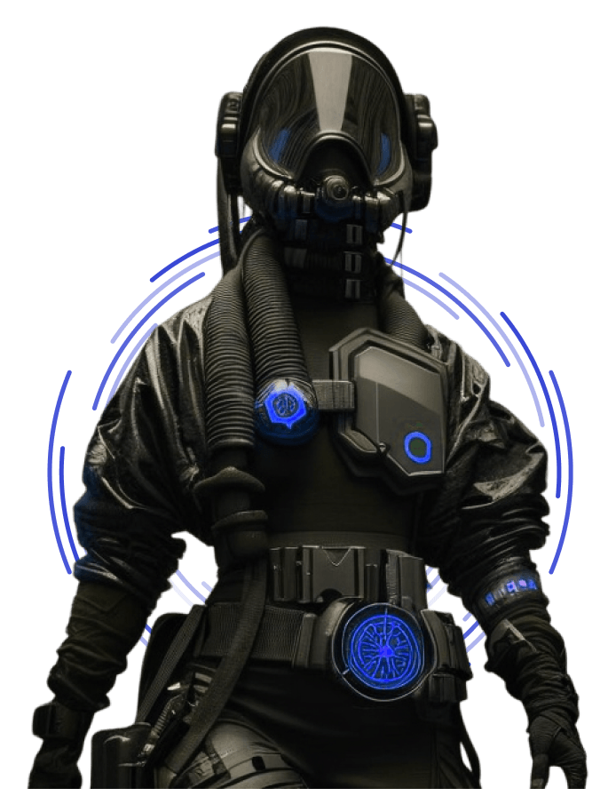Feature Image showing futuristic character